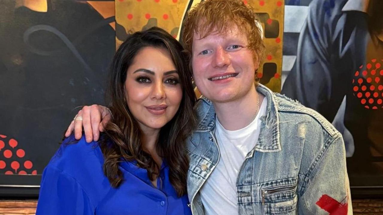 Gauri Khan meets Ed Sheeran at her restaurant Torii, posts video of the singer serenading the group