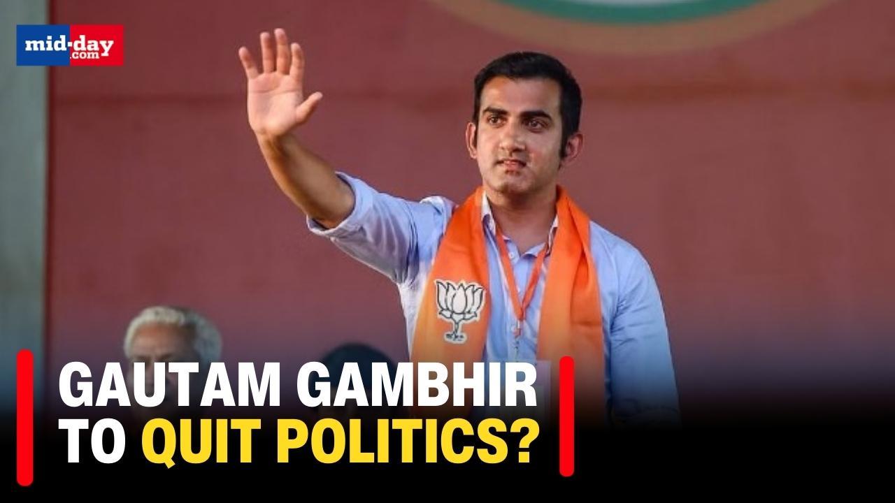 Gautam Gambhir urges BJP to relieve him from political duties