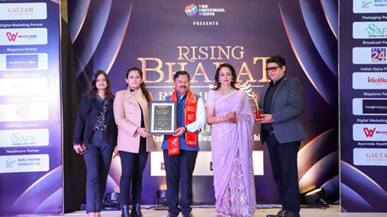 Gautam Ayurveda Acknowledged as 'Best Ayurvedic Clinic of the Year' at The Rising Bharat Real Heroes 2024