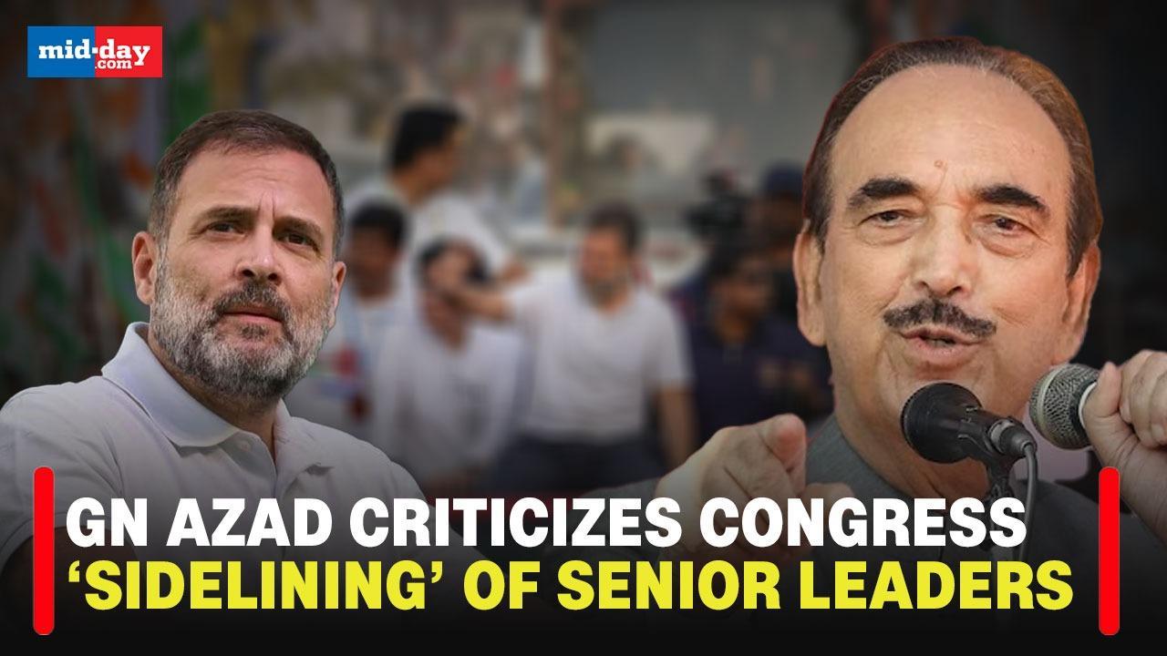 Ghulam Nabi Azad lambasts Congress’ work culture, ‘sidelining’ of senior leaders