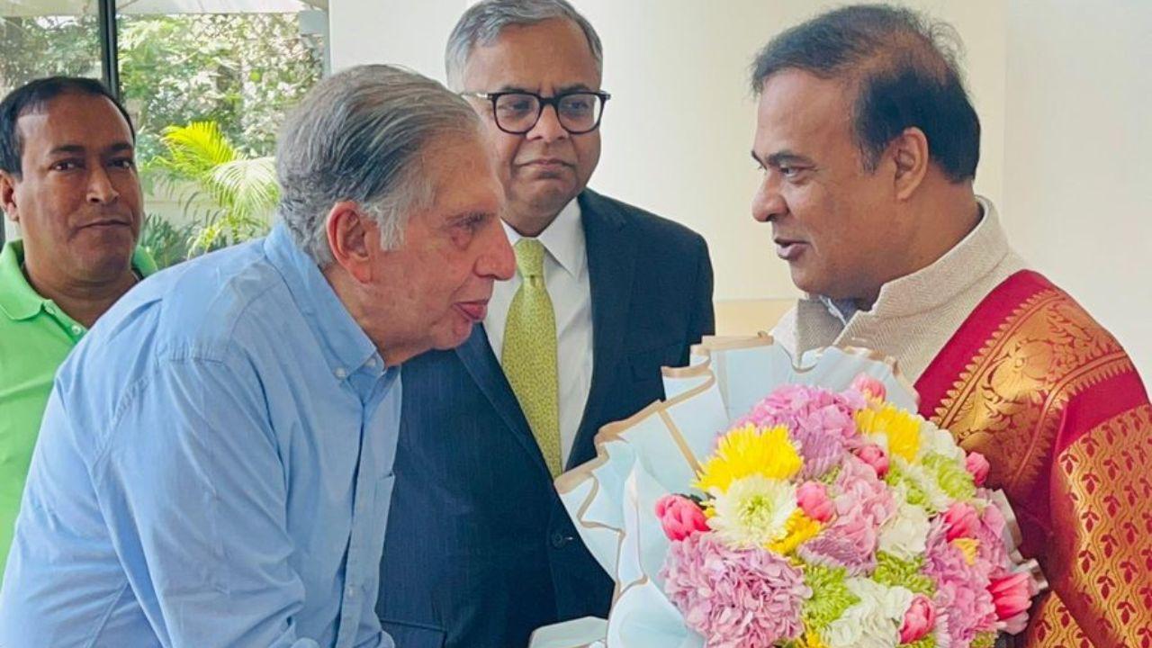 Assam CM Sarma expressed his heartfelt gratitude to Ratan Tata and N Chandrasekharan for their trust in the state and paving the way for this transformative investment during discussions held in Mumbai.