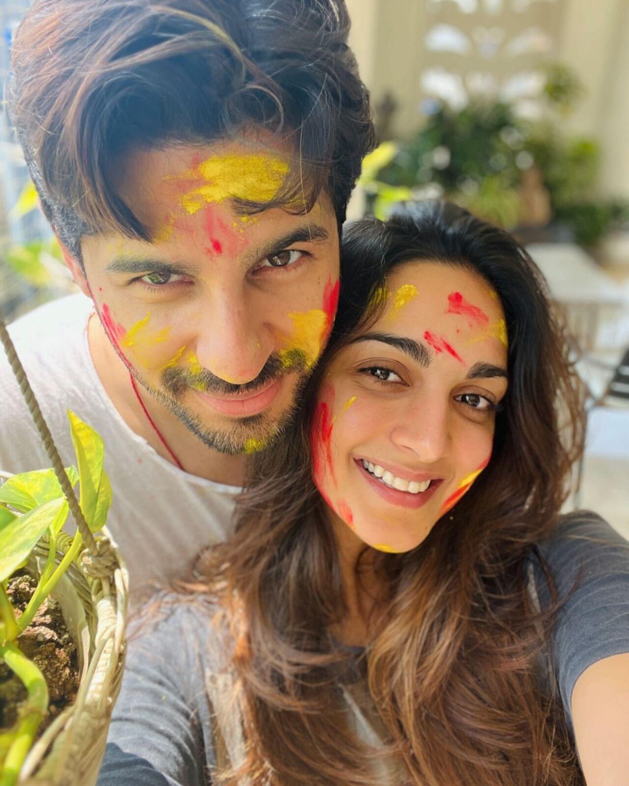 Kiara Advani and Sidharth Malhotra celebrate their second Holi together after their marriage last year