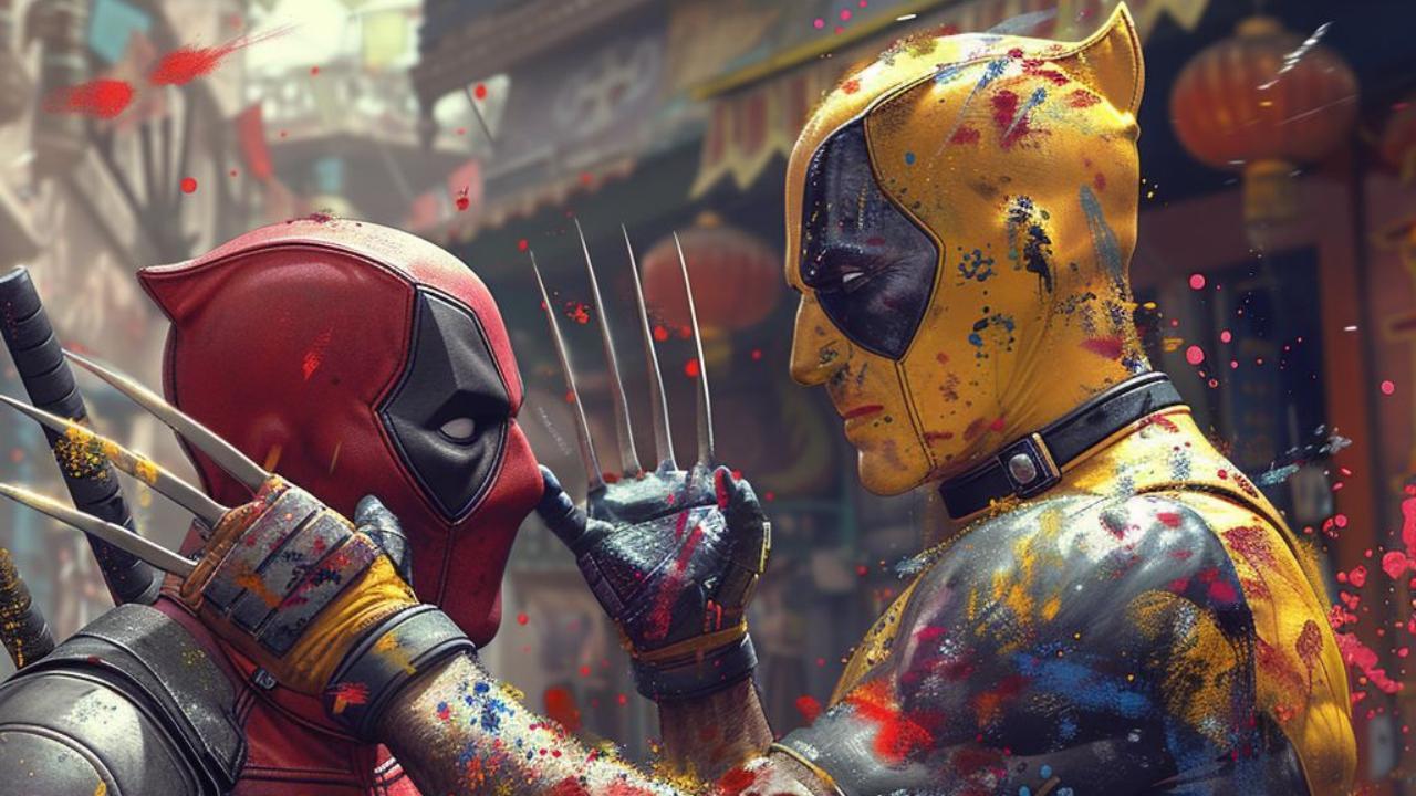 Deadpool and Wolverine play Holi? Check out these AI-developed images
