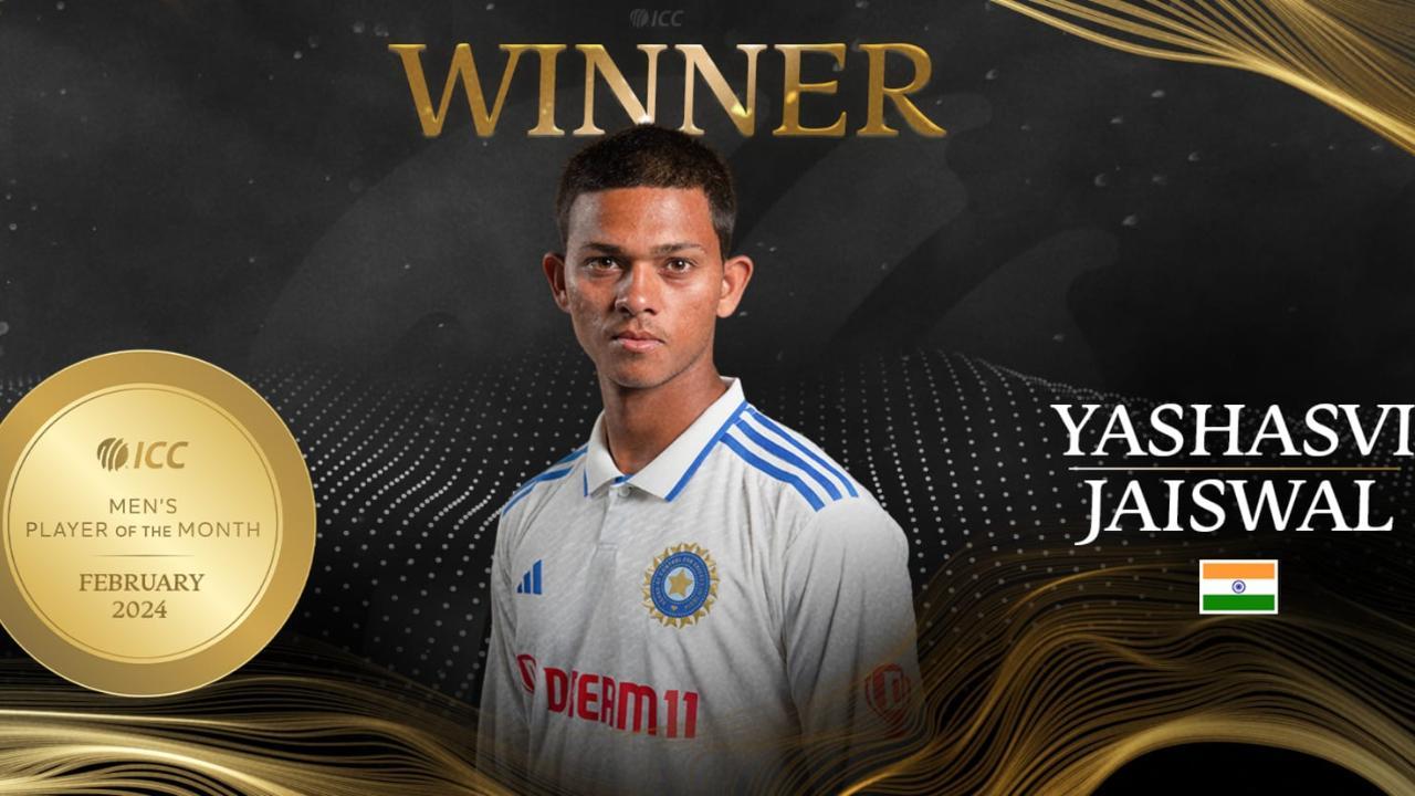 Yashasvi Jaiswal wins ICC Player of Month Award