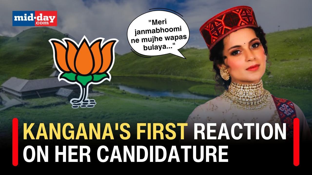 Kangana's emotional reaction after BJP fields her from Mandi seat
