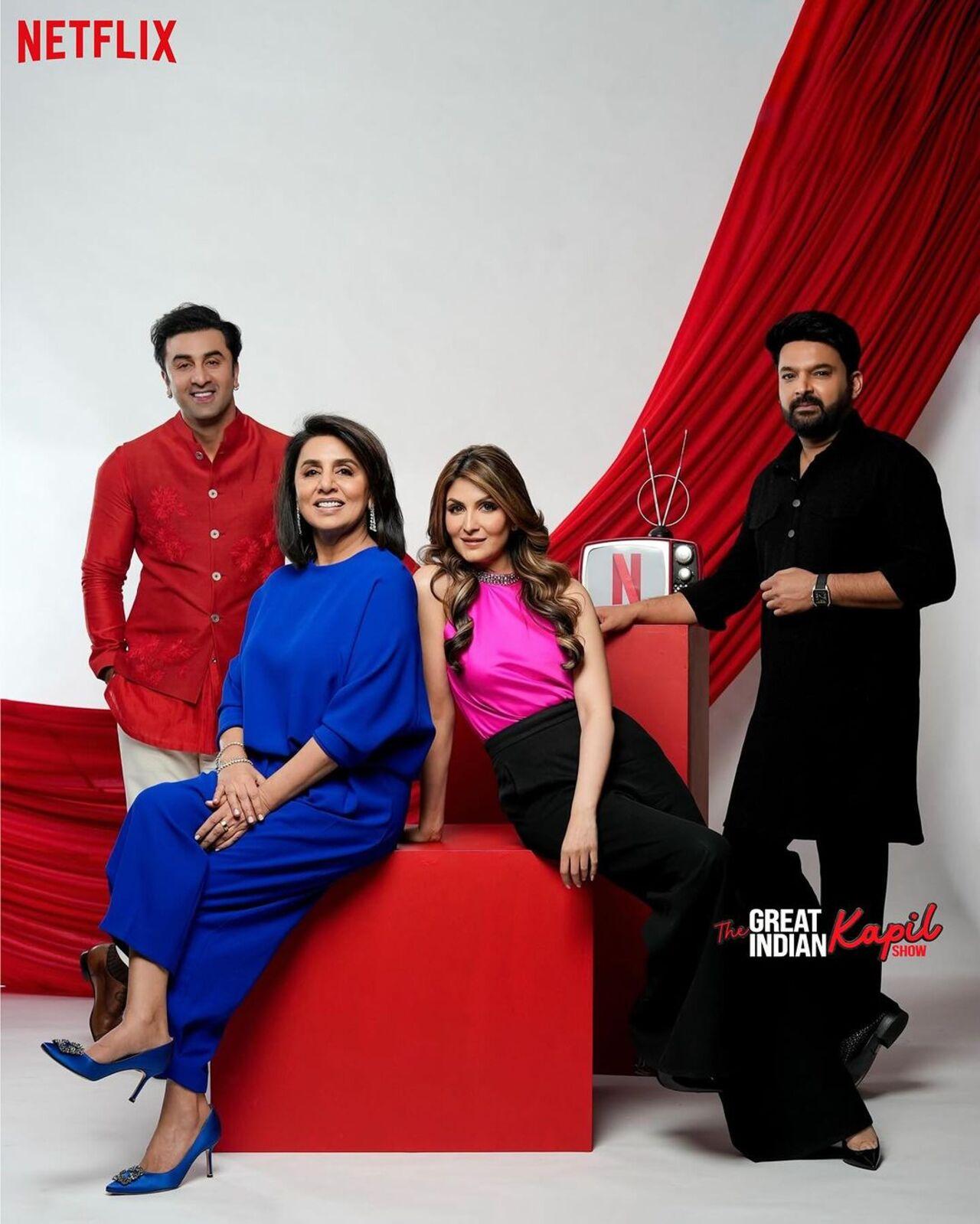 As it is set for its premiere tonight at 8 pm, the opening guests are none other than Ranbir Kapoor, Neetu Kapoor, and Riddhima Kapoor Sahani.