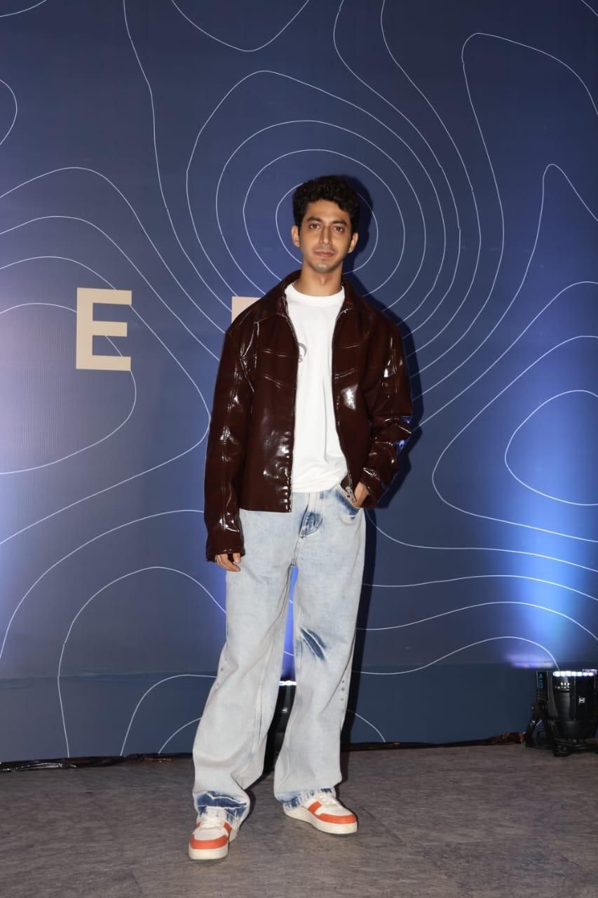 Mihir Ahuja, who played Jughead in 'The Archies', arrived at the party and greeted the paparazzi before heading inside
