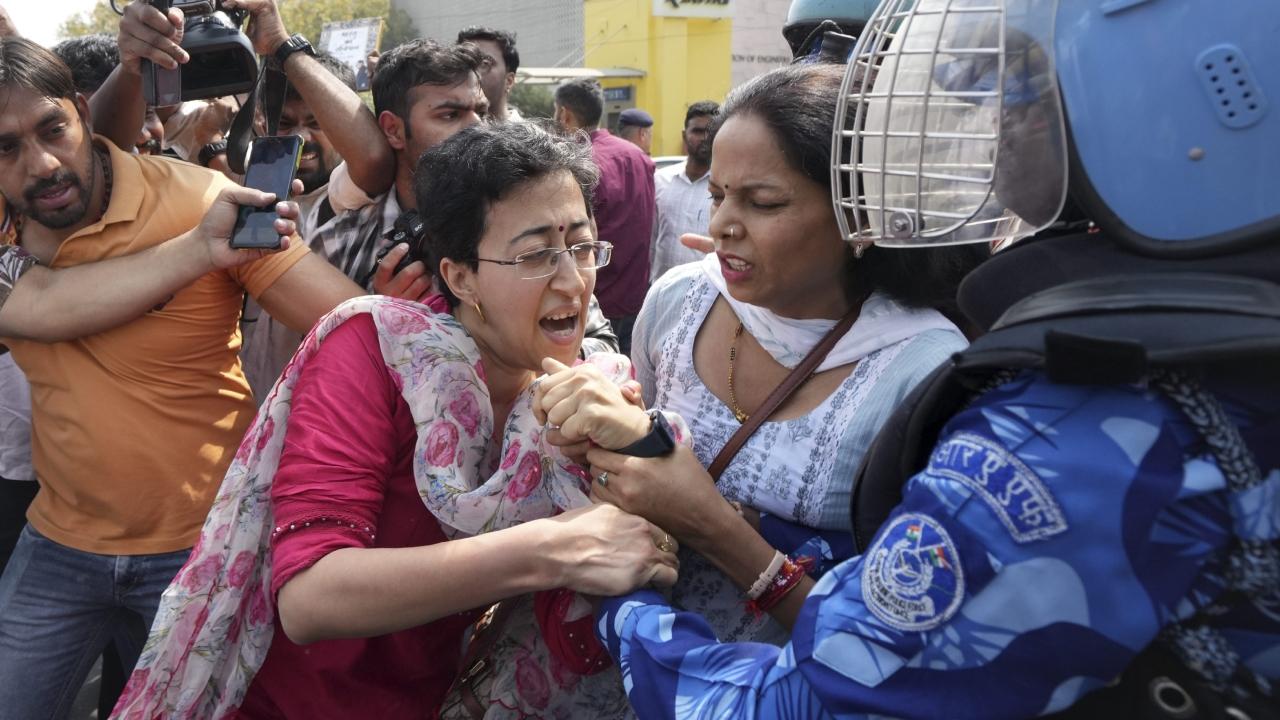 Meanwhile, Delhi Cabinet ministers Atishi and Saurabh Bharadwaj were detained on Friday as AAP leaders staged a protest against the BJP over the arrest of CM Arvind Kejriwal by the Enforcement Directorate in the excise policy case