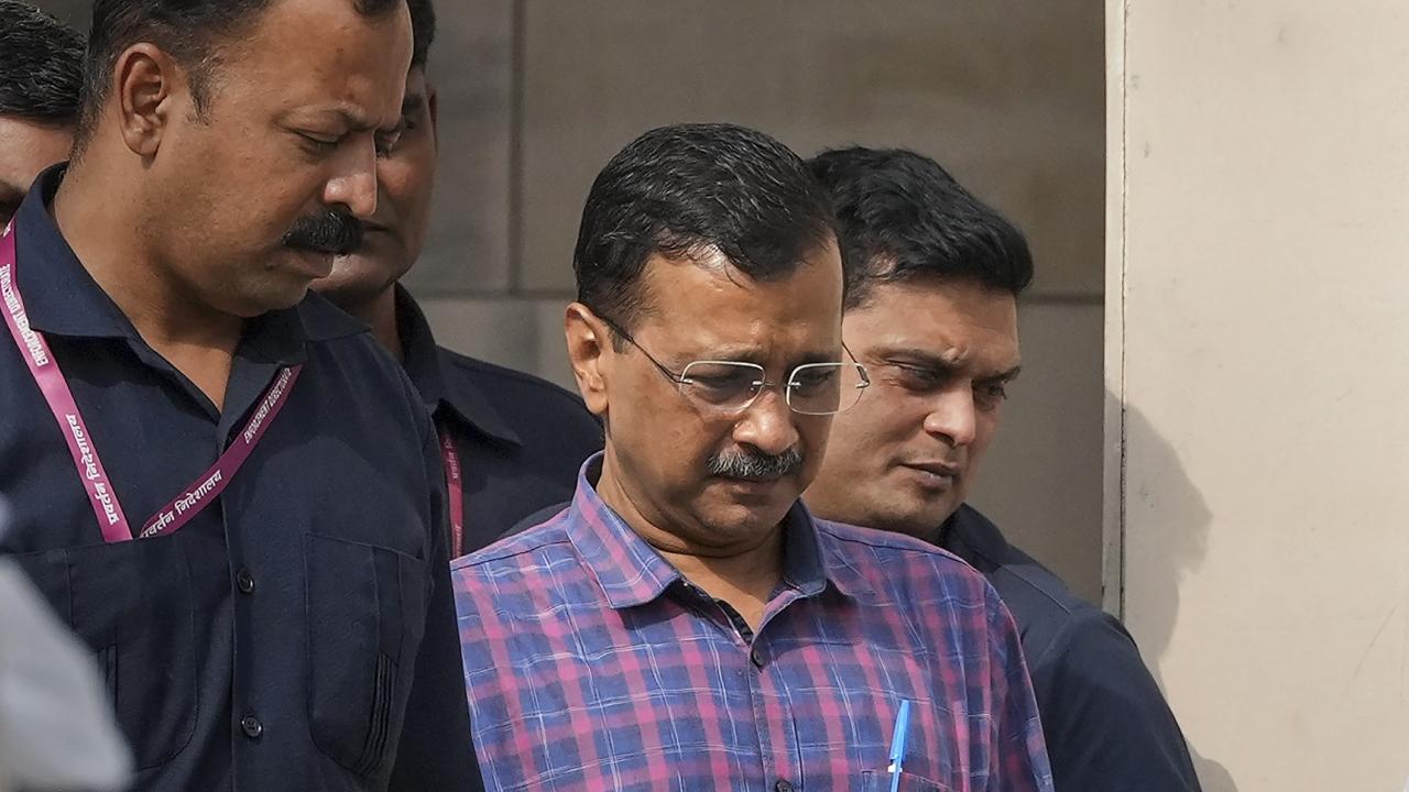 Arvind Kejriwal was on Thursday produced before a Delhi court. Pic/PTI