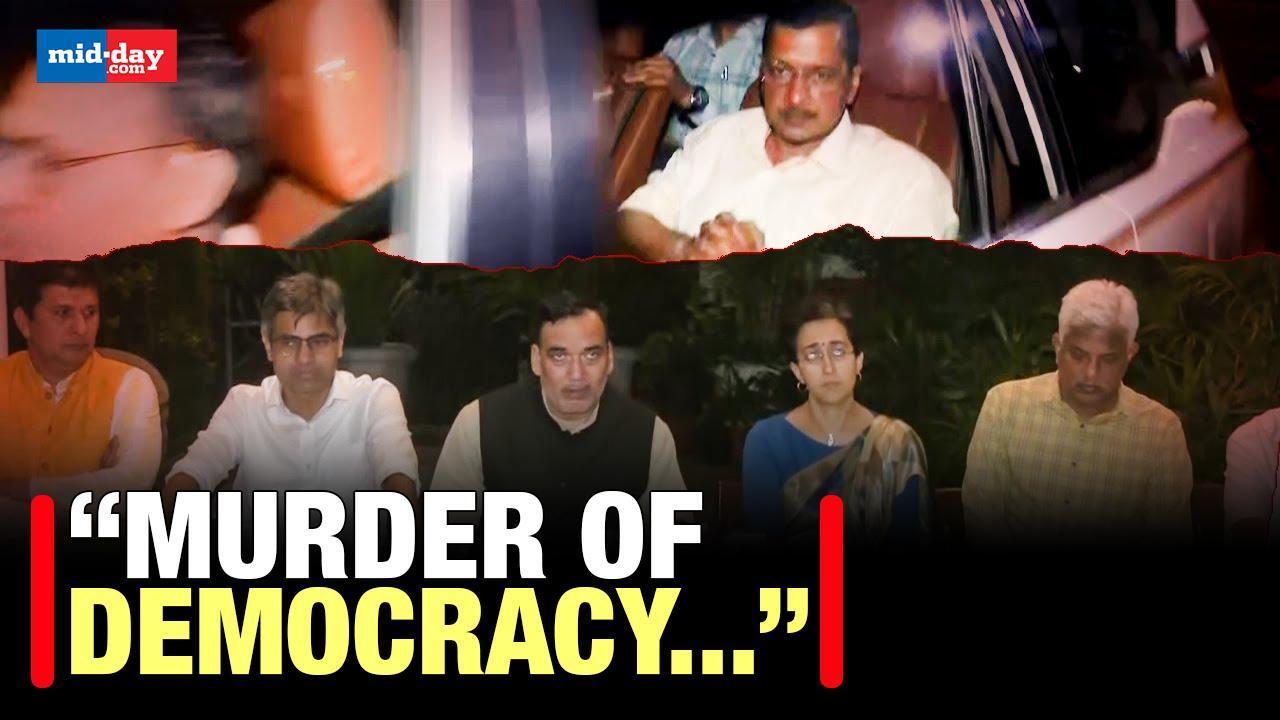 Delhi CM Arvind Kejriwal’s arrest: Aam Aadmi Party leaders slam Centre