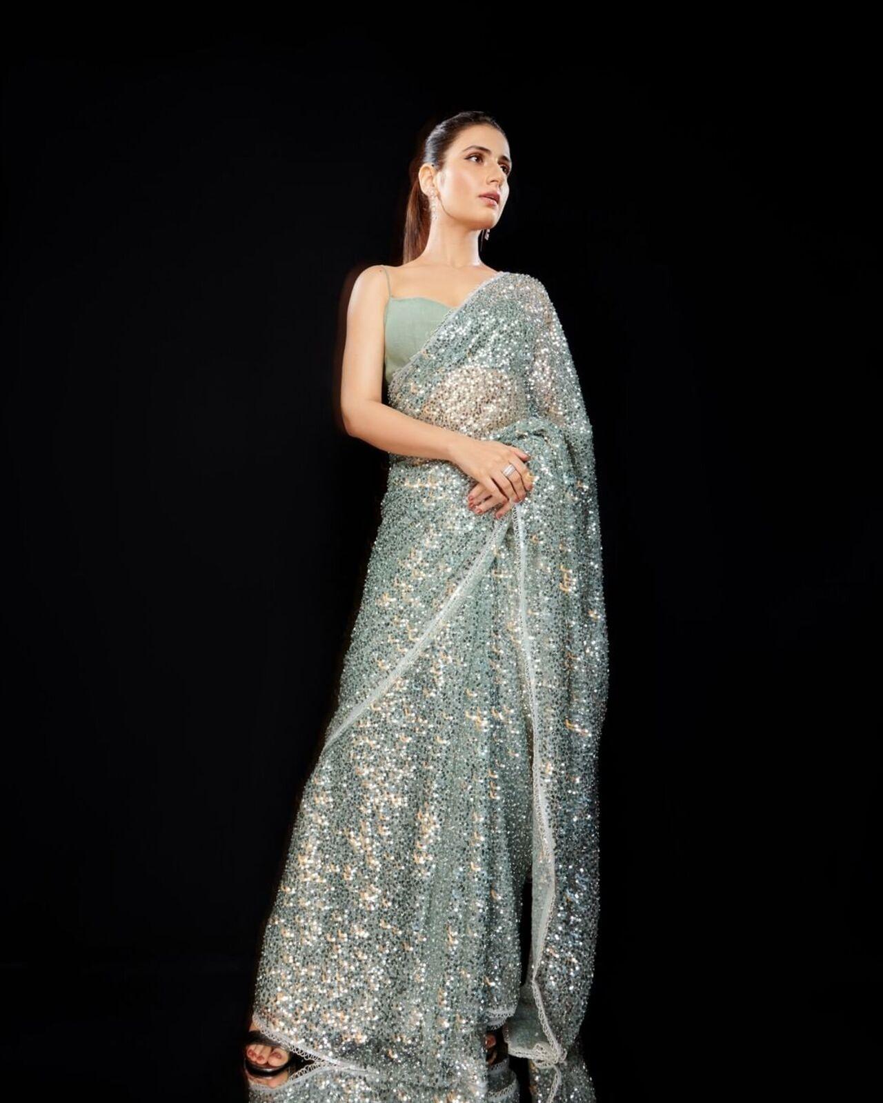 Fatima Sana Shaikh looks royal in this sheer embroidered saree