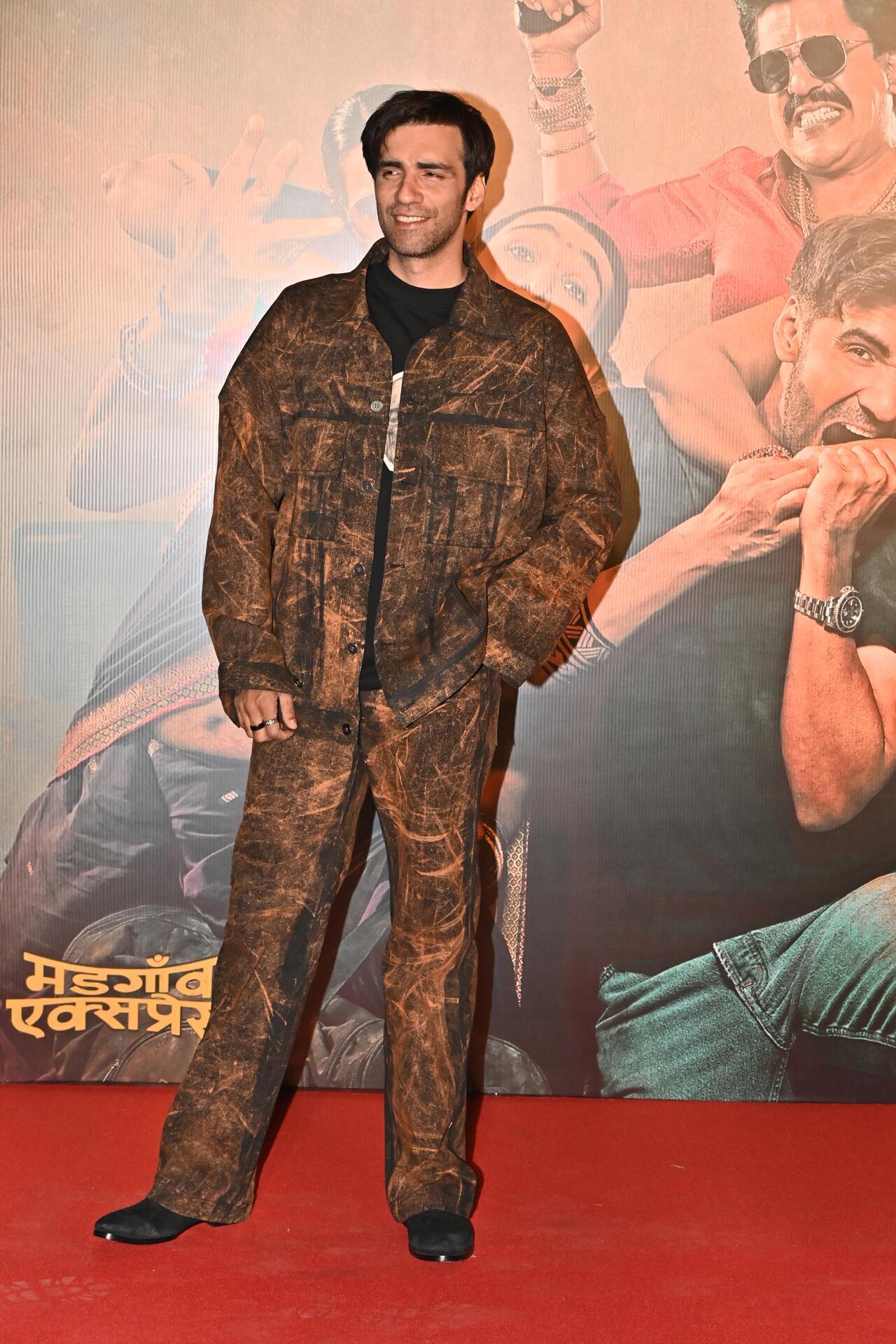 Avinash Tiwary opted for a stylish loose fitted outfit as he came to watch his upcoming film