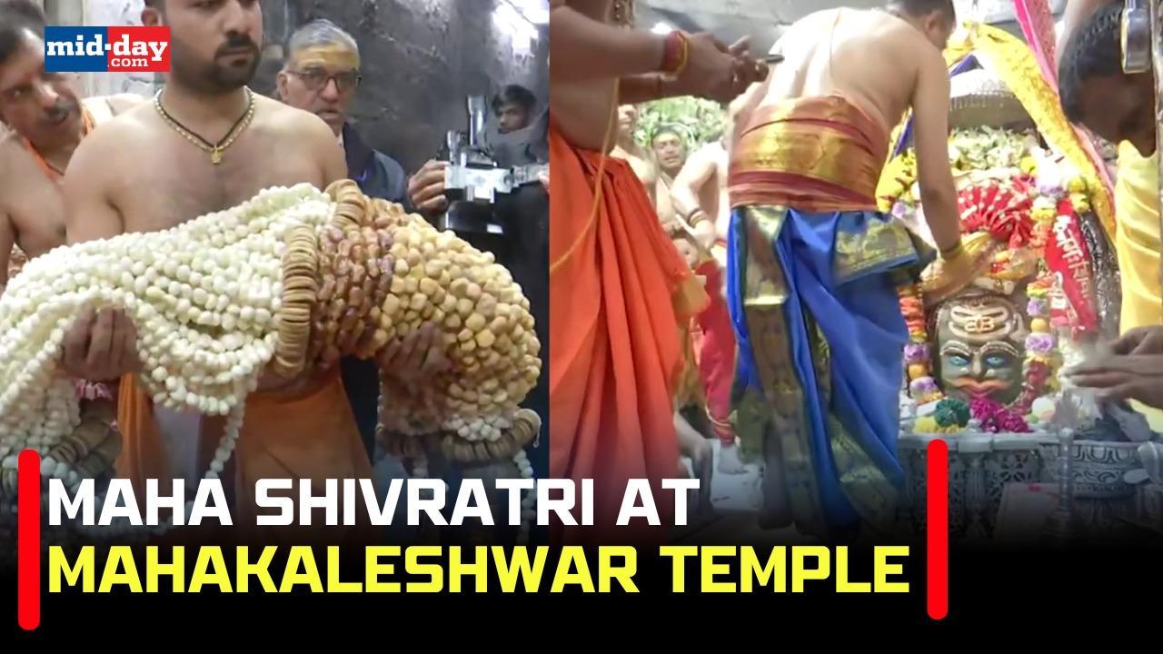 Maha Shivratri 2024: Mahakaal aarti performed at Mahakaleshwar temple in Ujjain