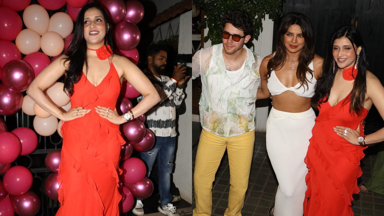 In Pics: Priyanka Chopra and Nick Jonas attend Mannara Chopra's birthday bash