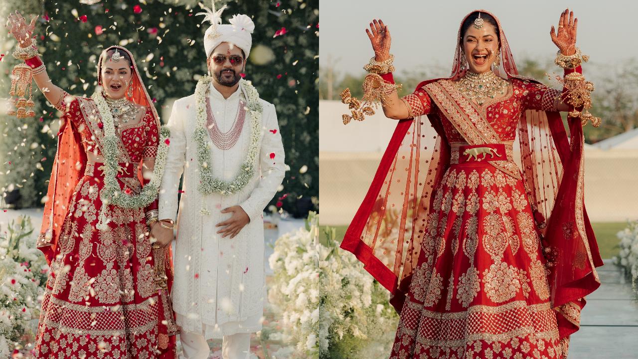 Priyanka Chopra's cousin Meera Chopra has tied the knot with Rakshit Kejriwal in Jaipur. The first pictures of the bride and groom is now out. Read full story here