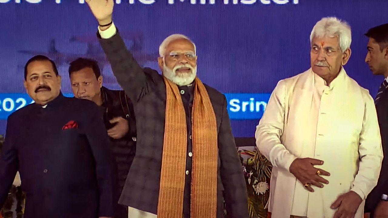 Modi reaffirmed that the development of the union territory is a top priority and further noted that tourism and empowerment of farmers are key pathways to building a thriving and developed Jammu and Kashmir.