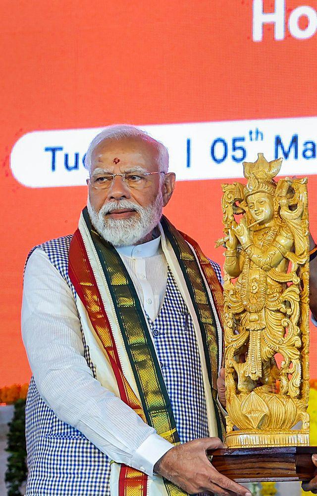 He said that advancement of Telangana is integral to nation`s overall growth trajectory, reflecting a collaborative approach towards achieving Viksit Bharat.