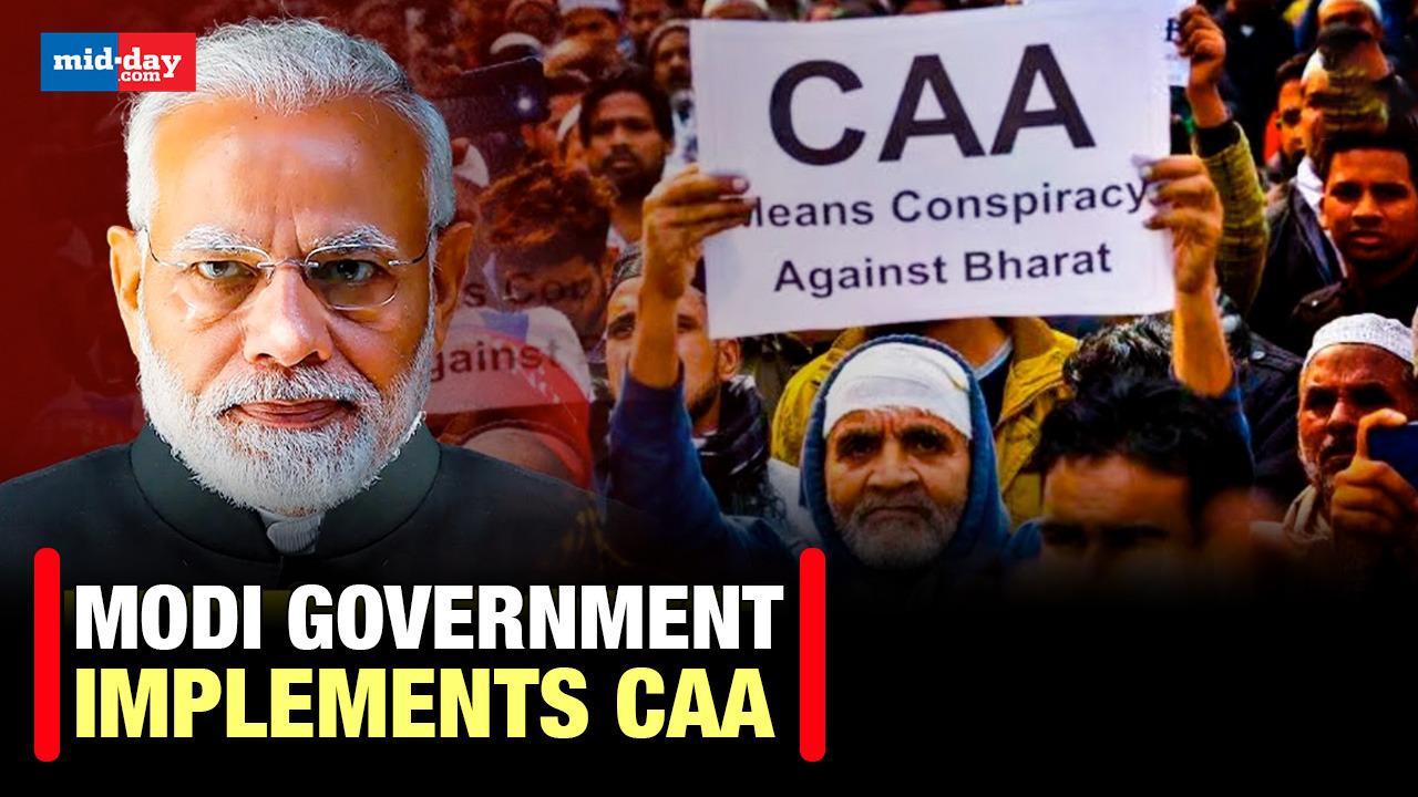 Citizenship Amendment Act: Modi Govt announces implementation of CAA 