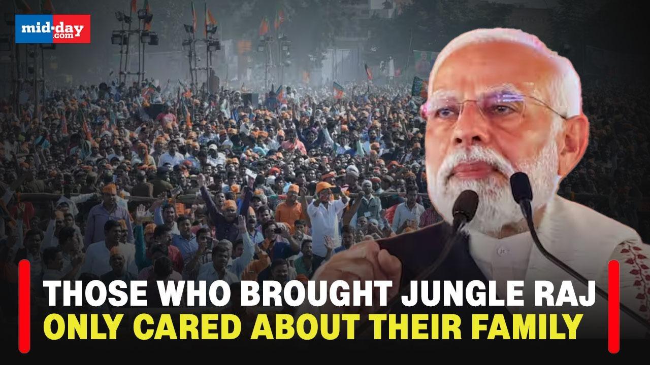 PM Modi in Bihar: 'Those who brought Jungle Raj only cared about their family'