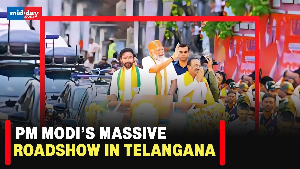 PM Modi in Telangana: Locals give heart-warming welcome to PM Narendra Modi