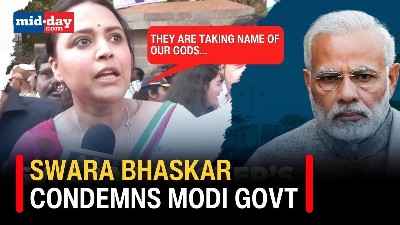 Swara Bhaskar makes bold statements against Modi Government