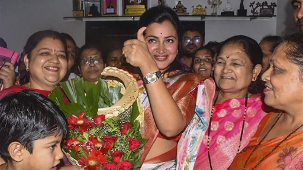 IN PHOTOS: Navneet Rana's candidature ruffles feathers in Mahayuti constituents