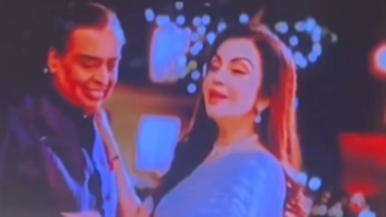 Mukesh and Nita Ambani dance to Raj Kapoor's 'Pyaar Hua Ikraar Hua' for Anant-Radhika's pre wedding bash