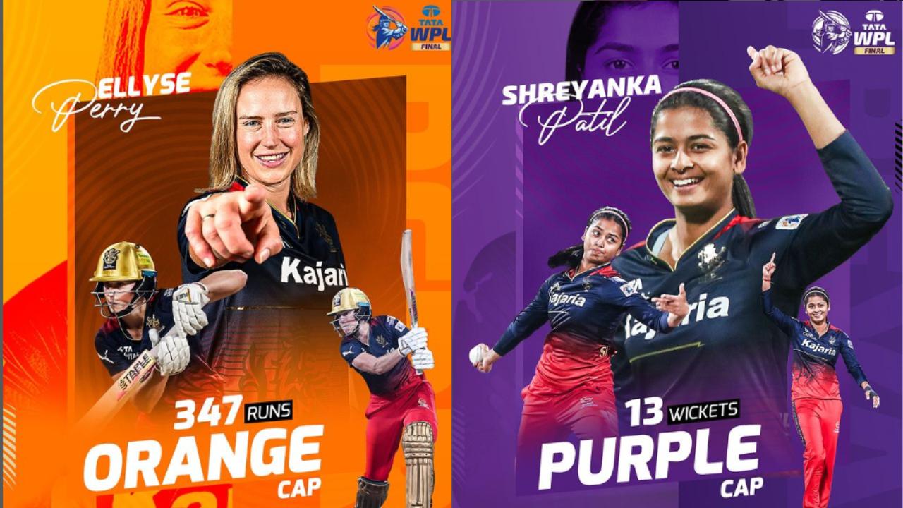 It was not an ordinary final for the Royal Challengers Banglore as the side's players also topped the batting and bowling charts of the WPL 2024. Ellyse Perry was awarded the orange cap for 347 runs in the season. On the other hand, Shreyanka Patil was the purple cap holder for registering 13 wickets in the Women's Premier League 2024