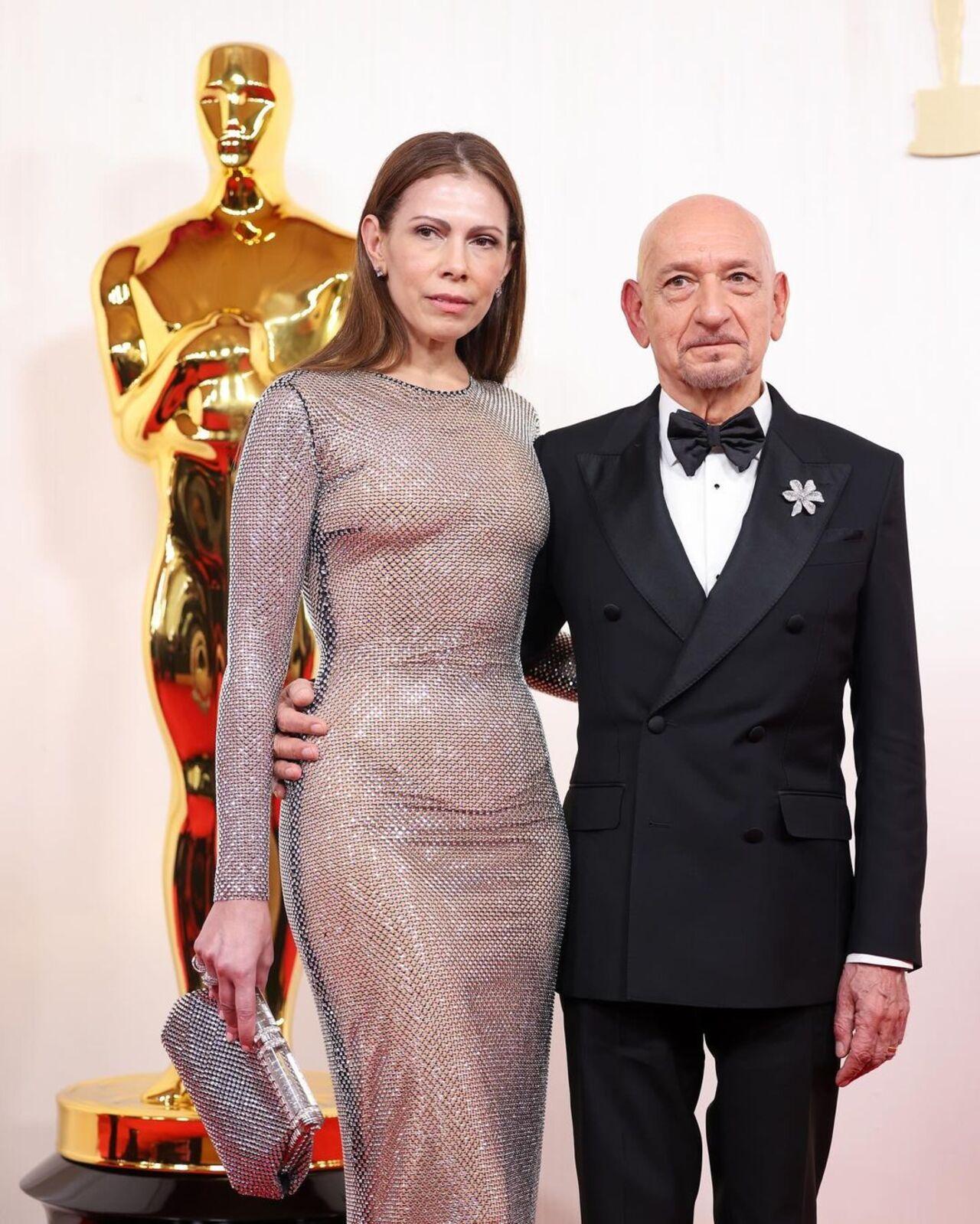Ben Kingsley (born to English mother and Gujarati father) attended the ceremony with his partner Daniela Lavender

 
