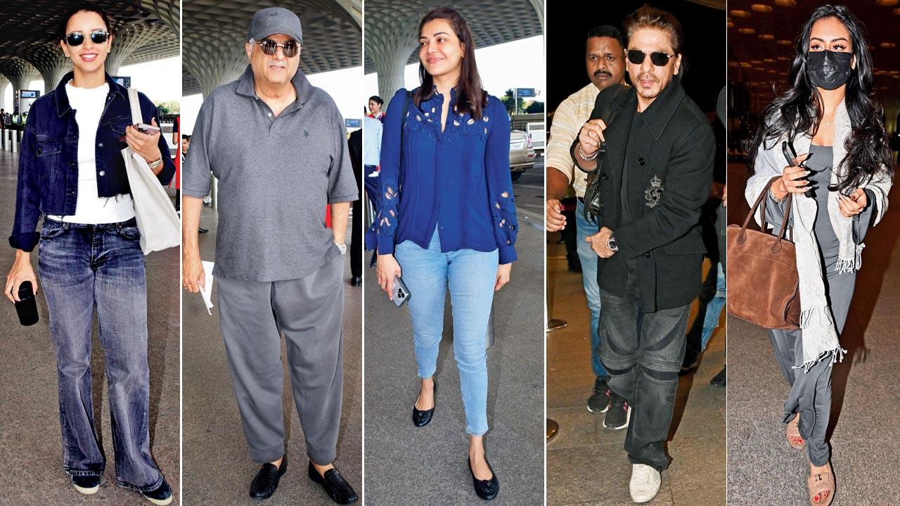 Triptii Dimri, Boney Kapoor, Kajal Aggarwal, Shah Rukh Khan, Nysa Devgn