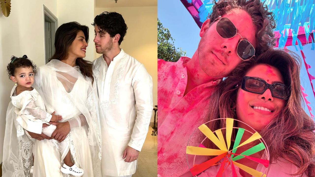 Priyanka Chopra shares inside pictures and videos from Holi party in Noida with Nick Jonas, Mannara Chopra and others