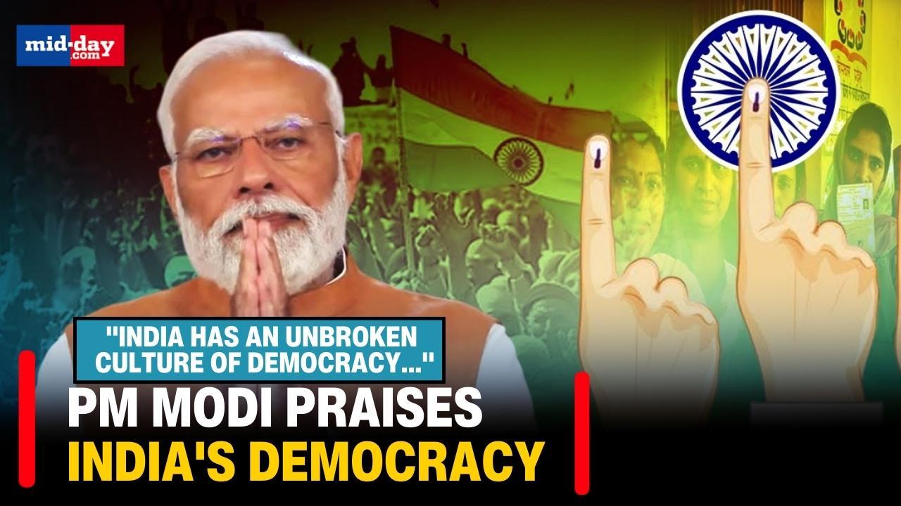  PM Modi praises India's democracy at Summit For Democracy 2024