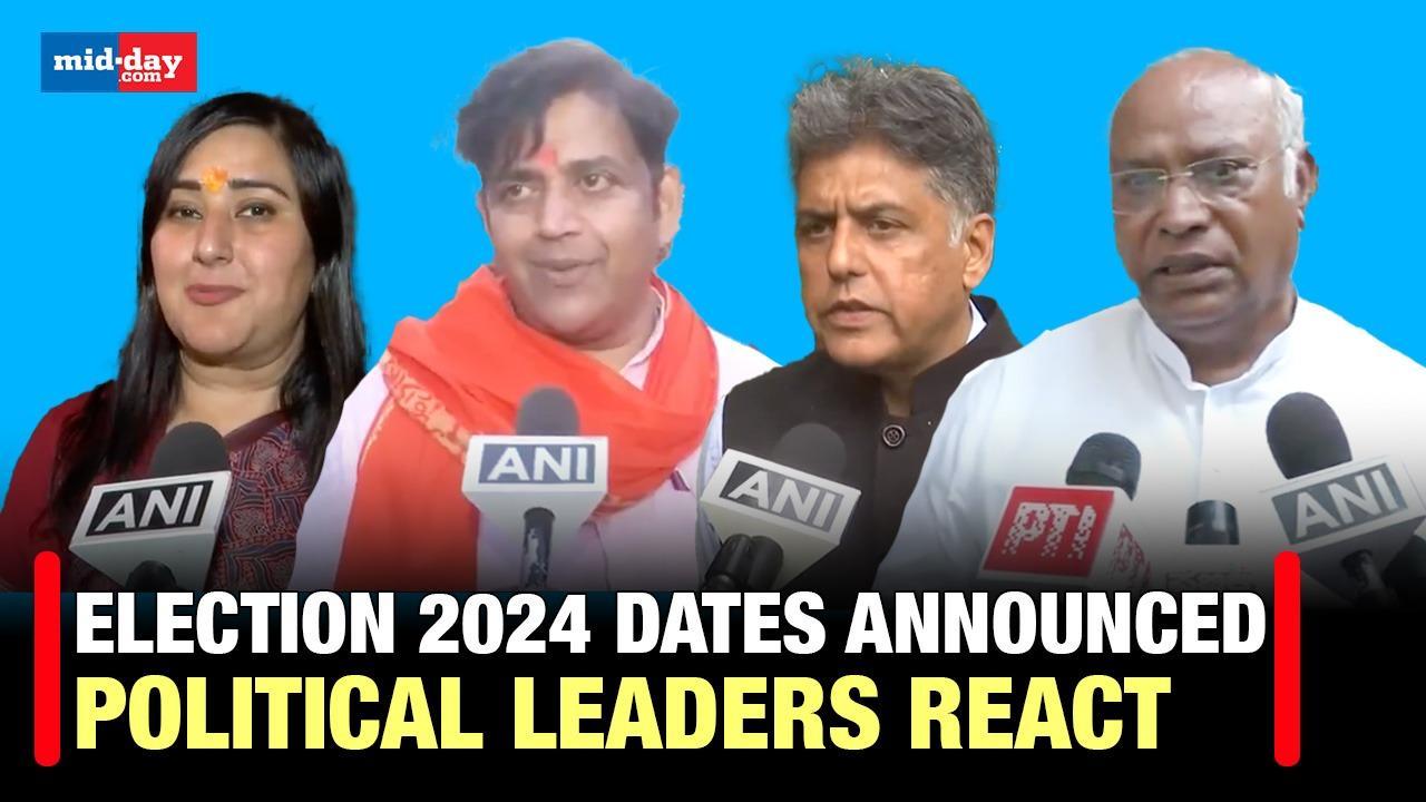 Lok Sabha Elections 2024 dates: Mallikarjun Kharge, Ravi Kishan and others react