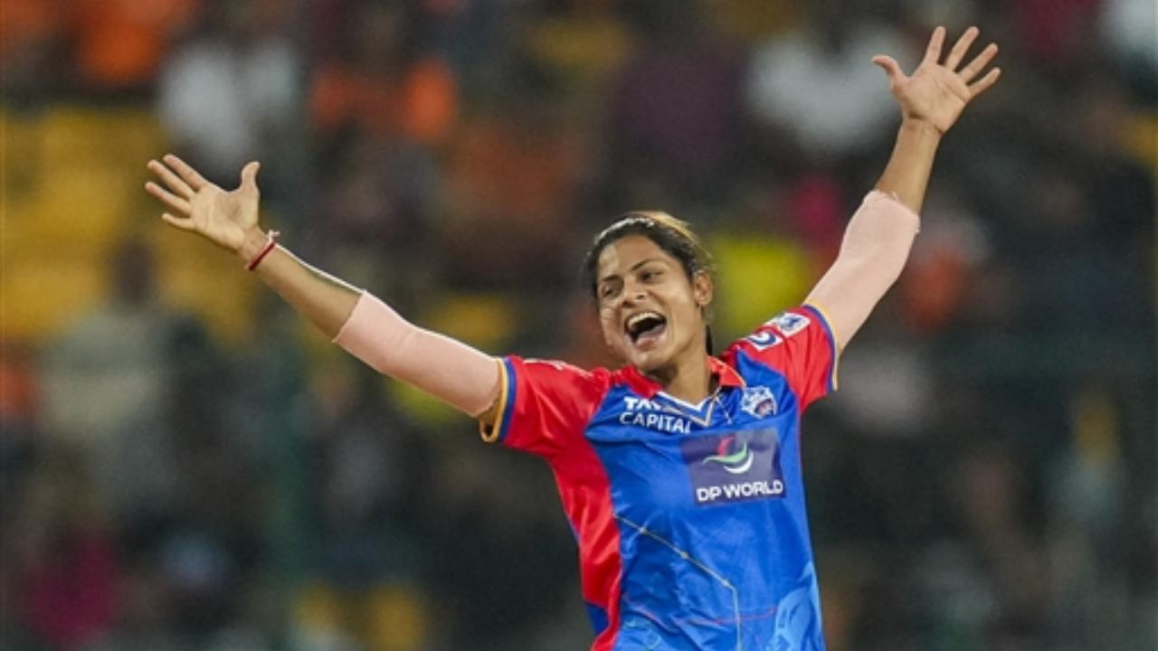 Radha Yadav was another bowler to guide the Capitals to victory. The left-arm spinner registered three scalps for 20 runs in four overs Radha Yadav was another bowler to guide the Capitals to victory. The left-arm spinner registered three scalps for 20 runs in four overs