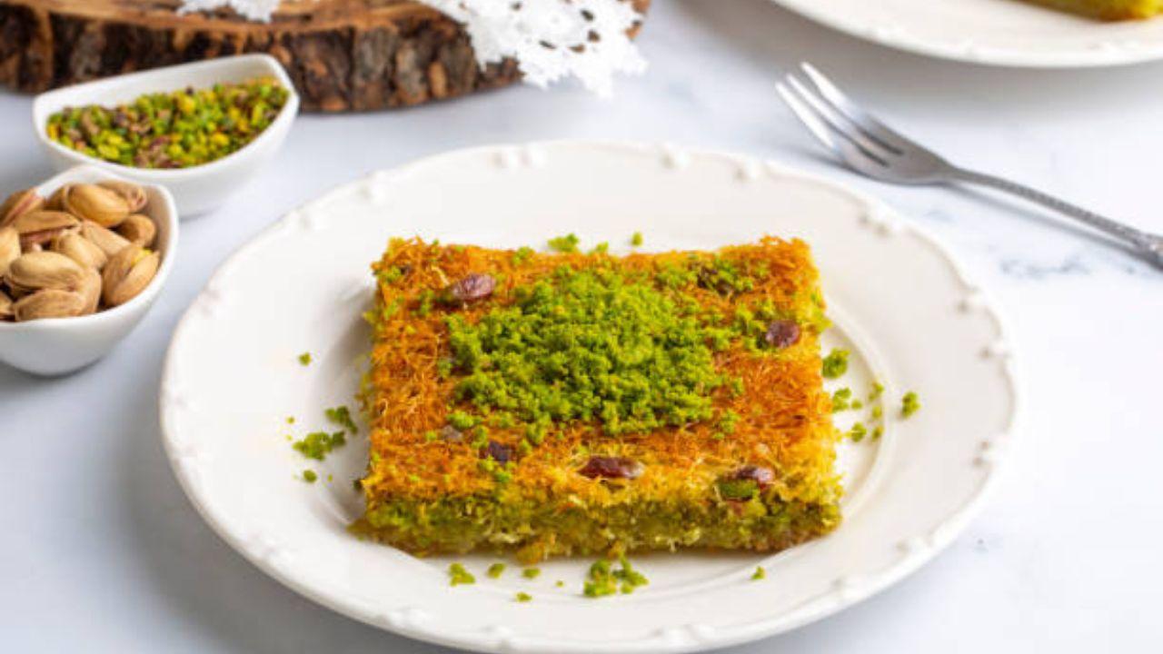 Also spelt as Kunafah, Knafeh, or Kunafeh, Kunafa is typically made from shredded phyllo dough or semolina dough, layered with a sweet cheese filling such as Akkawi or mozzarella cheese. The dough is often soaked in sugar syrup flavoured with rose or orange blossom water, giving kunafa its signature sweet and aromatic taste. Photo: iStock
To get Kunafa recipes that are easy to make at home, click here