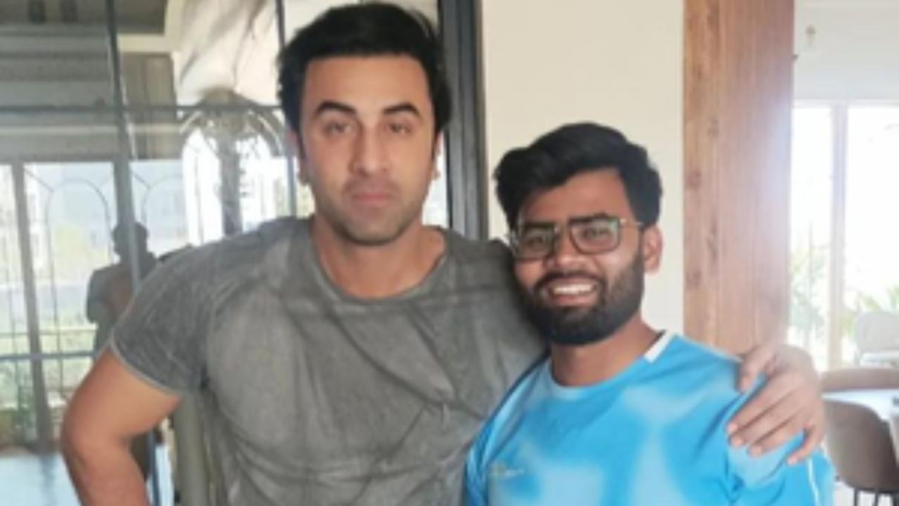 Ranbir Kapoor practises archery, poses with coach for upcoming 'Ramayana' film