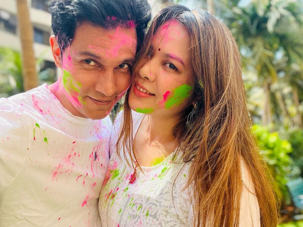 Randeep Hooda and Lin Laishram celebrate Holi together for first time after their marriage