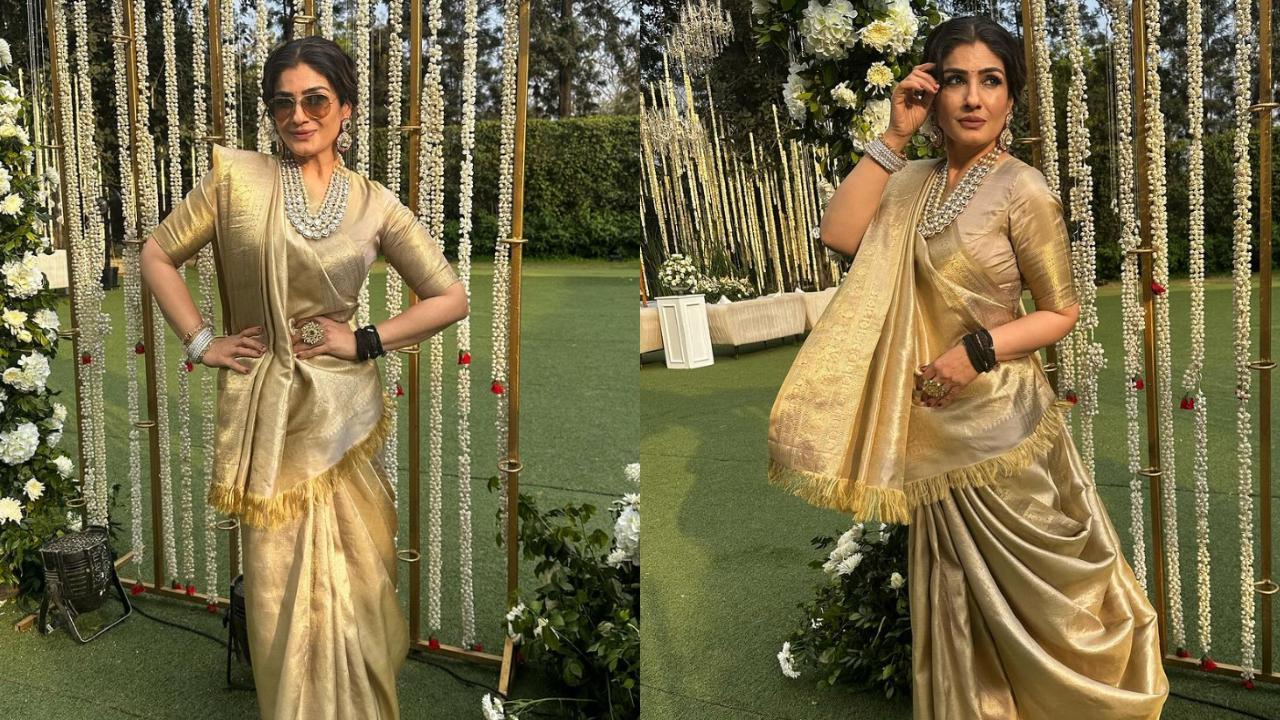 Raveena Tandon goes 'full gangsta mode' this wedding season, check out