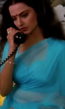 Rekha's unforgettable moment in the blue saree from Silsila has become a legendary symbol of elegance in Bollywood.