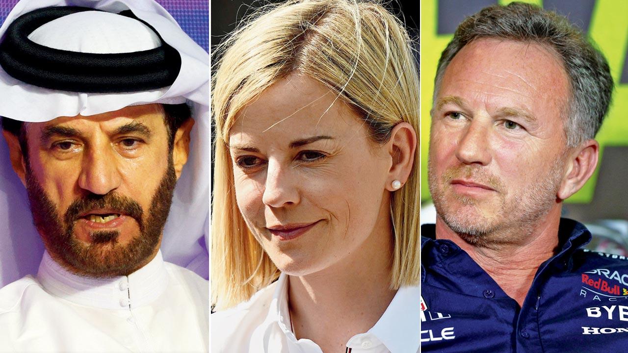 Mohammed ben Sulayem, Susie Wolff and Christian Horner