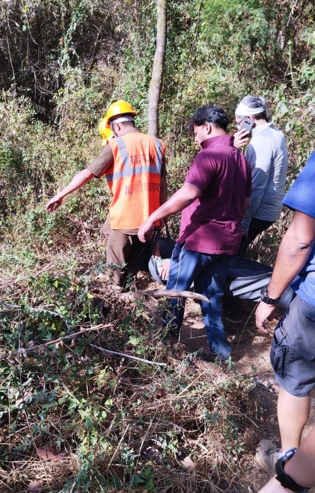 The man, Roshan Shah, was among a group of people who had gone to the protected forest, which straddles Mumbai and Thane, for rock climbing, he said
