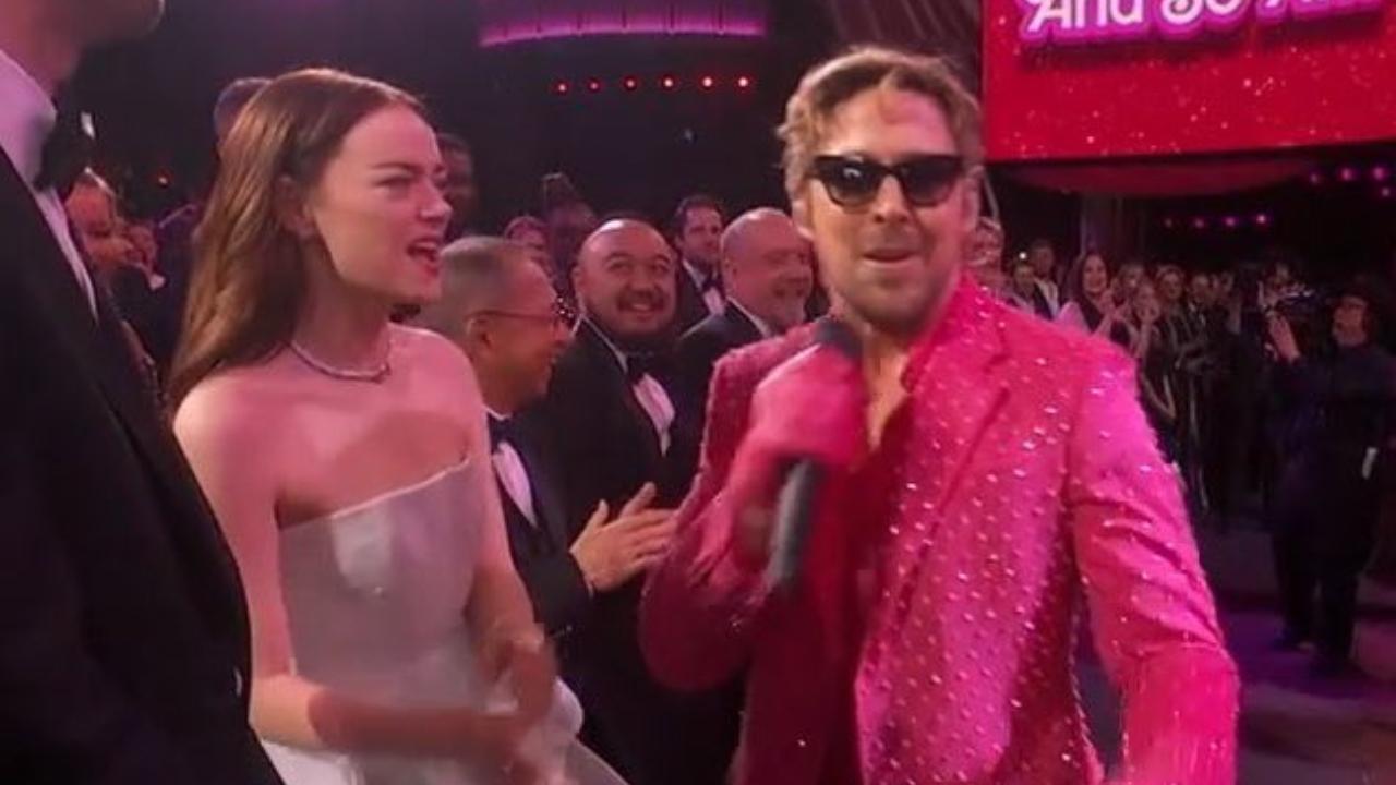 Emma Stone and Ryan Gosling reunite at Oscars 2024 event