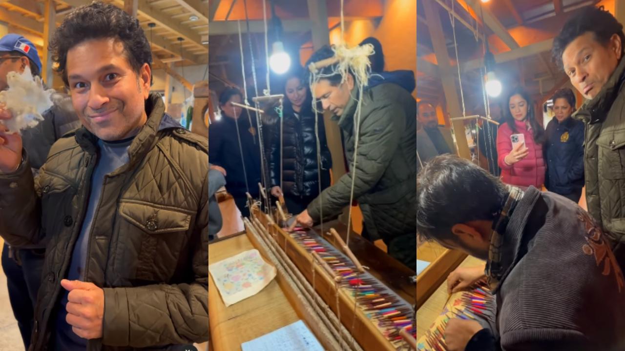 He also visited the most talented artisans who weave the Pashmina shawls and Kashmiri carpets. He posted a separate video appreciating the art of the artisans, 