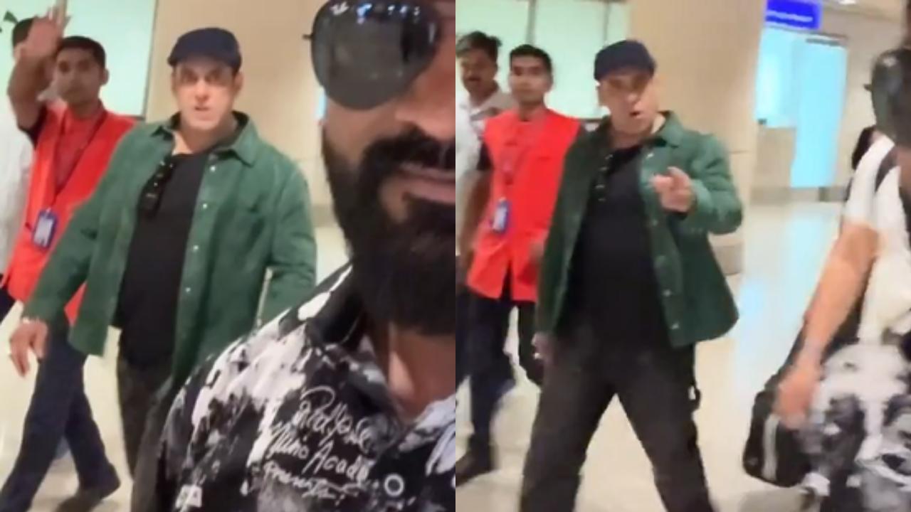 Not today! Salman Khan gets irritated with persistent fan taking a selfie video with him, take a look!