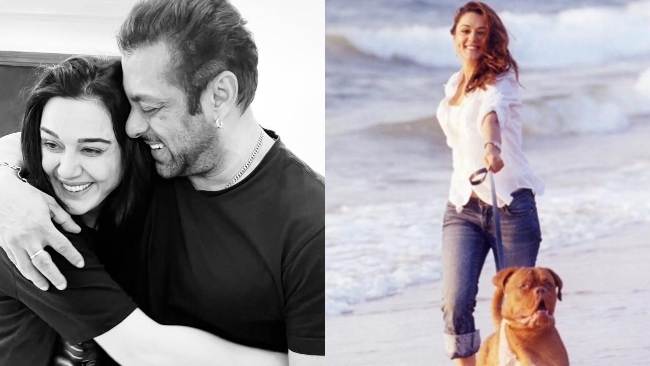 Preity Zinta looks back at this fun memory with Salman Khan's pet dog My Jaan