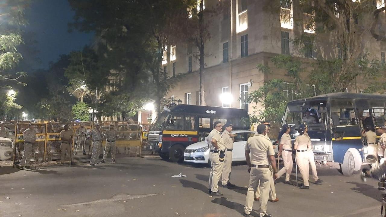 In Mumbai, as a precautionary measure, the police beefed up security outside the ED in south Mumbai