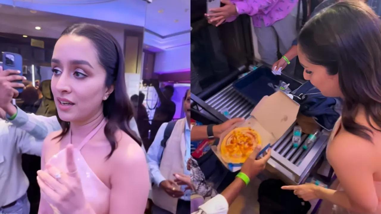 Shraddha Kapoor joined in on the pizza party the Mumbai paparazzi were having at an event last night. Read full story here
