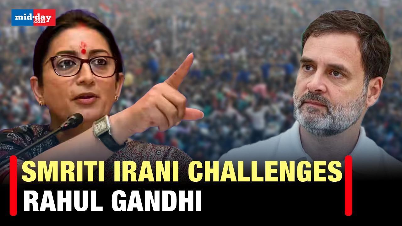 Smriti Irani challenges Rahul Gandhi for Debate on UPA Rule Vs Modi Government