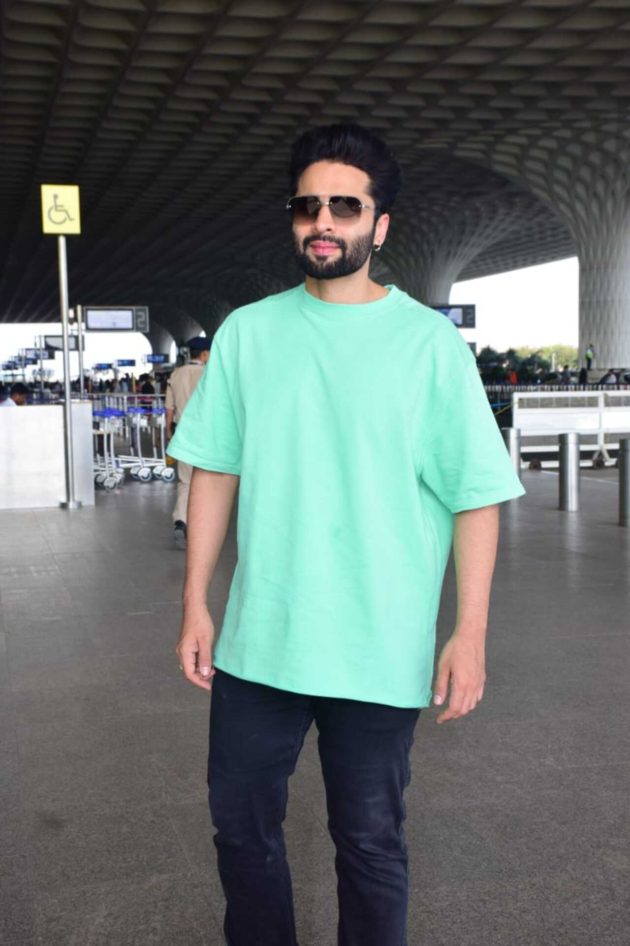Jackky Bhagnani was spotted at the Mumbai airport on Sunday morning