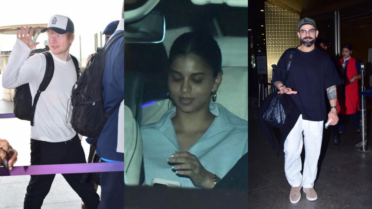 Spotted in the city: Ed Sheeran, Suhana Khan, Virat Kohli and others